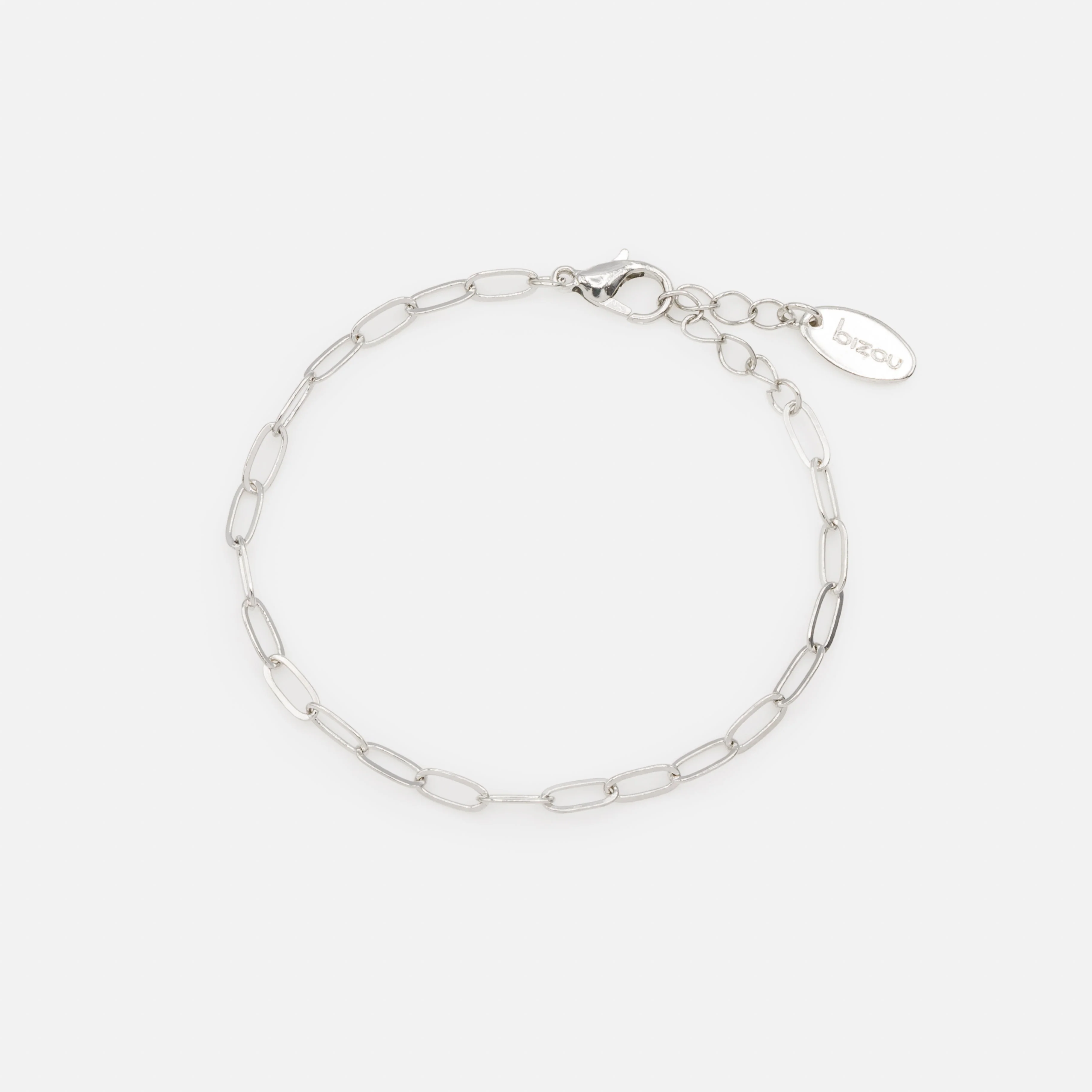 Ensemble de trois bracelets argentés à mailles délicates - Image 3