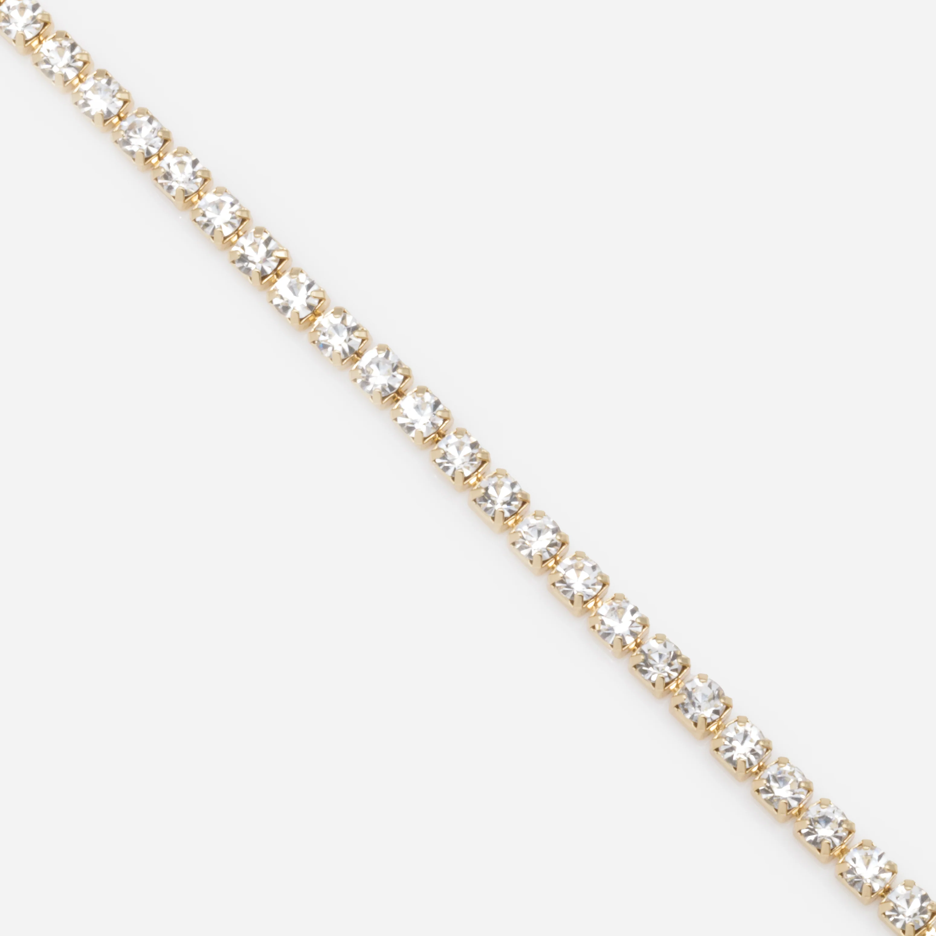 Bracelet doré rivière de zircons cubiques - Image 2