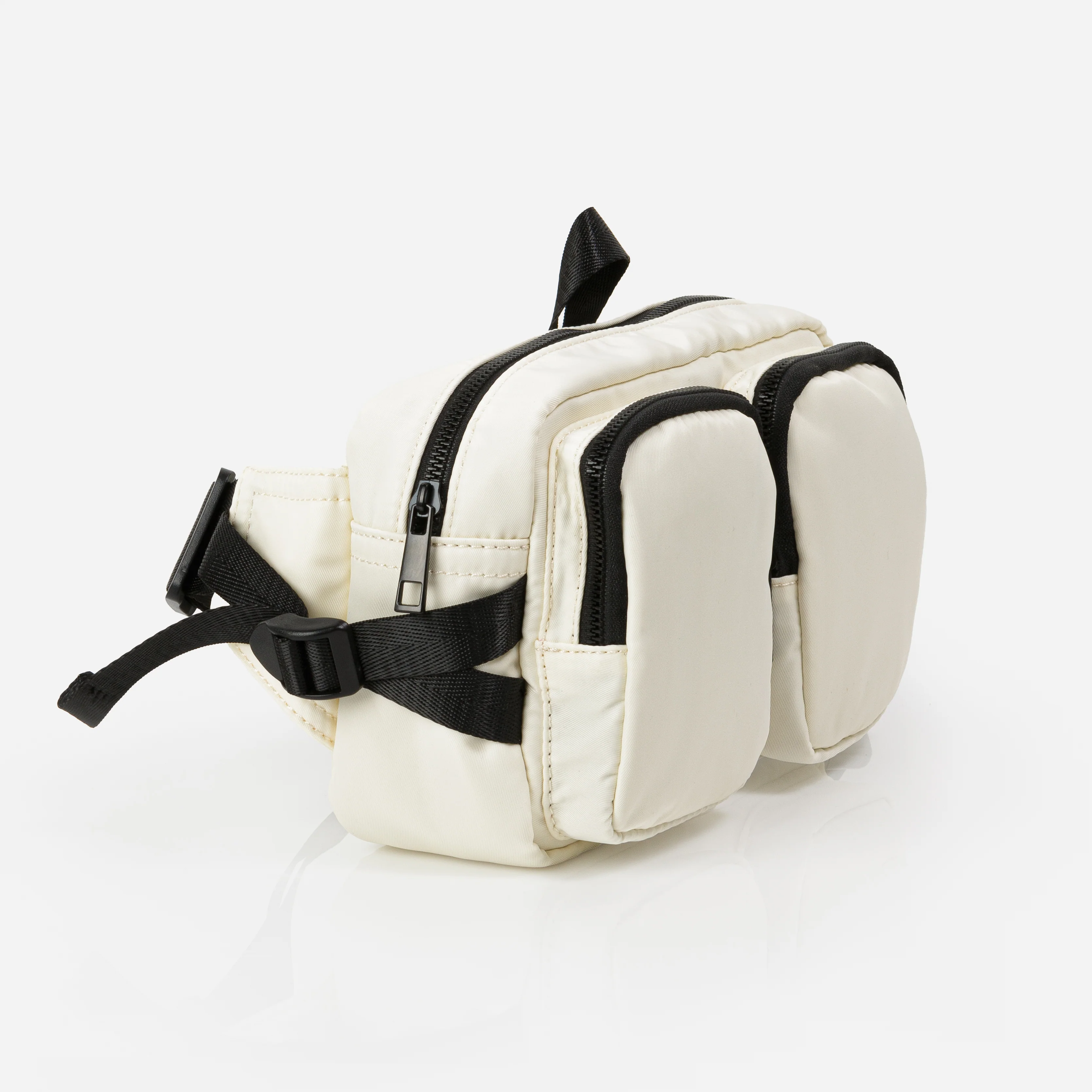 Sac banane ivoire en toile - Image 3